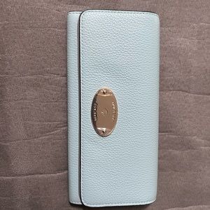 Mulberry large wallet. Light antique blue.